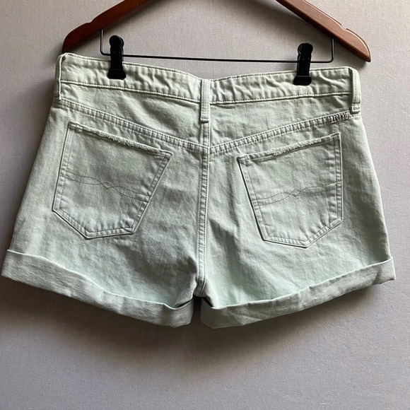Lucky Brand "The Boyfriend Short" pastel green  button fly shorts 6/28 - Picture 3 of 9